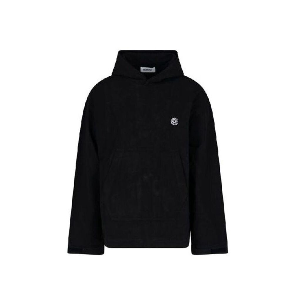 Ambush Cotton Sweatshirt with Ribbed Cuffs and Crew Neck Men Black Sweaters